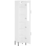  Visoka komoda bijeli 34,5x34x180 cm od konstruiranog drva | shoptok.hr