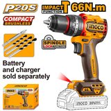  Akumulatorska udarna bušilica CIDLI206681 66Nm 20V SOLO INGCO | ePonuda.com