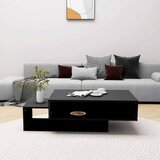  Stolić za kavu crni 105 x 55 x 32 cm od konstruiranog drva | Eponuda.com
