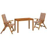  3-dijelni vrtni blagovaonski set 3 kom. Prirodna | shoptok.hr