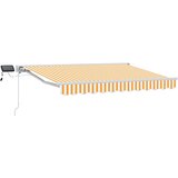  Ručni okvir tende s LED-ima Žuta i bijela 3,5 x 2,5 m | shoptok.hr
