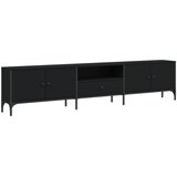 TV ormarić s ladicom crni 200 x 25 x 44 cm konstruirano drvo | shoptok.hr