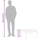  Vrtni stolić za kavu crni 60 x 60 x 35 cm čelični | shoptok.hr