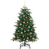 vidaXL Umestno božično drevo Zelena 150 cm PVC, kovina in plastika | Shoptok.si