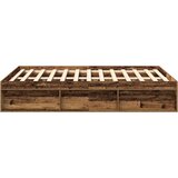 vidaXL okvir kreveta bez madraca staro drvo 140x190 cm | shoptok.hr