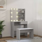  Komplet toaletnih mizic z LED lučkami siva sonoma konstr. les, (20712863) | Shoptok.si