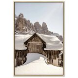  Slika - Winter in the Dolomites (1 Part) Vertical 40x60 U prirodnom drvenom okviru | shoptok.hr