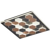 CINQUE Crna LED stropna svjetiljka s metalnim sjenilom 55x55 cm Cifavo – | shoptok.hr