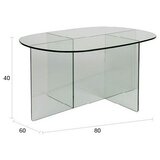 Zuiver Steklena klubska mizica 60x80 cm Linea – | Shoptok.si