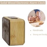 Venisymlis Lesena Digitalna Budilka, Velik Led Zaslon, Nočna Lučka S Pametnim Senzorjem, Funkcija Dremeža In Temperature, (22060501) | Shoptok.si