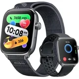 fit black pametni sat 1.75", gps, 2 narukvice, crni
