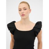 Orsay Women's Black T-Shirt with Short Sleeves - Women Cijene