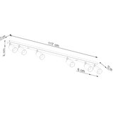 Sollux SL.1380 - Spot svetiljka WINX 6xGU10/10W/230V crna/bakarna | Eponuda.com