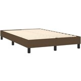  Box spring postelja z vzmetnico LED tem. rjava 120x200 cm blago, (20723562) | Shoptok.si