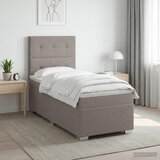  Boxspring krevet s madracem Sivosmeđa 100 x 200 cm Tkanina | shoptok.hr