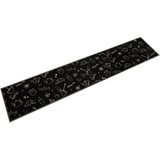  Kuhinjska preproga pralna dobro jutro črna 60x300 cm žamet | Shoptok.si