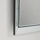 XORA STENSKO OGLEDALO, 60/160/7 cm steklo, leseni material | Shoptok.si