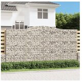vidaXL obokane gabion košare 15kosov 400x50x200/220cm pocinkano železo | Shoptok.si