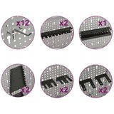 vidaXL Zidne ploče za alat 4 kom 40 x 58 cm čelične | shoptok.hr