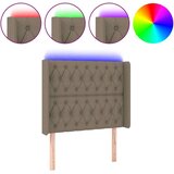  Posteljno vzglavje taupe 103x16x118/128 cm blago, (20794149) | Shoptok.si