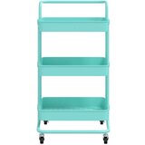 vidaXL Kuhinjska kolica s 3 razine tirkizna 42x25x83,5 cm željezo/ABS | shoptok.hr