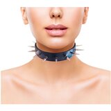Rouge pravi usnjeni ovratnik s kovinskimi zakovicami (črna) | Shoptok.si