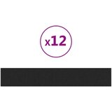  Zidne ploče 12 kom crna 90 x 15 cm tkanina 1 62 m² | shoptok.hr