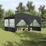 Šator za zabave Antracit 400 x 400 x 266 cm Polietilen | shoptok.hr