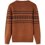  Dječji pulover pleteni boja konjaka 128 | shoptok.hr