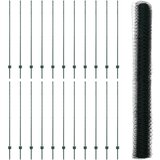 vidaXL Ograjni stebri 11 kosov U-kanal Zelena 150 cm Jeklo, Šestkotna ograja Zelena 1,5 x 50 m Jeklo | Shoptok.si