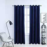  Zavjese za zamračivanje 2 kom baršunaste tamnoplave 140x175 cm | shoptok.hr