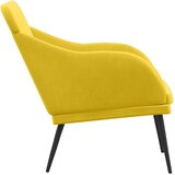  Klupa žuta 110 x 76 x 80 cm baršunasta | shoptok.hr