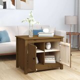  Klubska mizica medeno rjava 71x49x55 cm trdna borovina, (20714223) | Shoptok.si