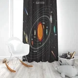 Dečiji draper sunčev sistem (jedno krilo) - 140x250cm, D-002