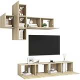  Komplet TV omaric 7-delni sonoma hrast iverna plošča, (20914748) | Shoptok.si