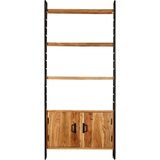 Maison Chic Knjižna omara - Knjižni regal 4-nadstropna 80x30x180 cm robusten mangov les, (21724715) Cene