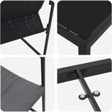  Vrtni set za objed 5 pcs Crna i antracit 80 x 80 x 73 cm | shoptok.hr
