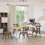  Noge za jedilno mizo bele barve 2 kosa 100 x (72-73) cm jeklo, (22123693) | Shoptok.si