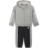 Adidas Komplet trenerka za dečake I 3S Fz Fl Jog JY8589, Sivo-crna