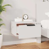 vidaXL Stenske nočne omarice 2 kosa bele 34x30x20 cm | Shoptok.si