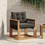  Srednja sofa za van Čvrsto drvo akacije Prirodna | shoptok.hr