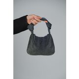 LuviShoes GREAS Black Silver Stone Women's Hand Bag Cene