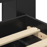  Okvir kreveta s pohranom Crna 90 x 200 cm Konstruirano drvo | shoptok.hr