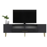 Hanah home tv polica Dekol3 anthracite gold | ePonuda.com