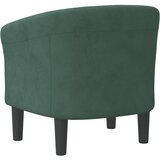  Zaobljena stolica tamnozelena baršunasta | shoptok.hr