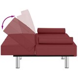  Kauč na razvlačenje s držačima za čaše boja vina umjetna koža | shoptok.hr