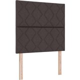  Postelja z vzmetnico z vzmetnico Temno rjava 120 x 200 cm blago, (5000128148) | Shoptok.si
