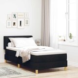  s opruga kutije s uzglavljem Crna 200 x 90 cm tkanina | shoptok.hr