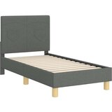  Posteljica za malčke z vzglavjem Temno siva 70 x 140 cm blago, (5000105134) | Shoptok.si