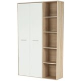 Kondela Omarica s polico, hrast sonoma/bela, MAURUS NEW MA52 | Shoptok.si